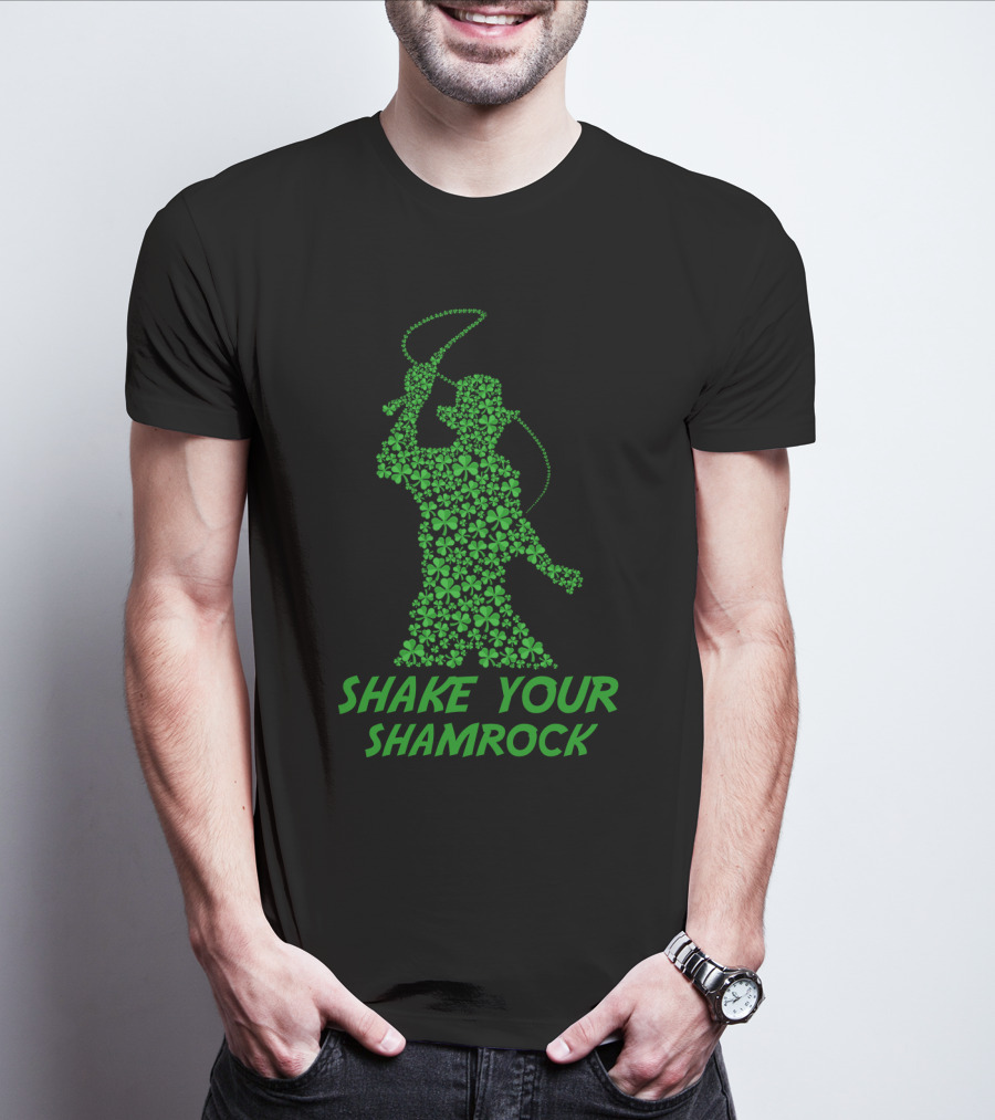 Indiana Jones Shake Your Shamrock St Patrick's Day T-Shirt