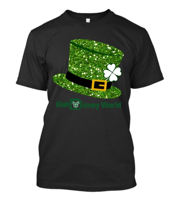 Walt Disney World Mickey Mouse Patrick Day Green Shamrock Hat T-Shirt