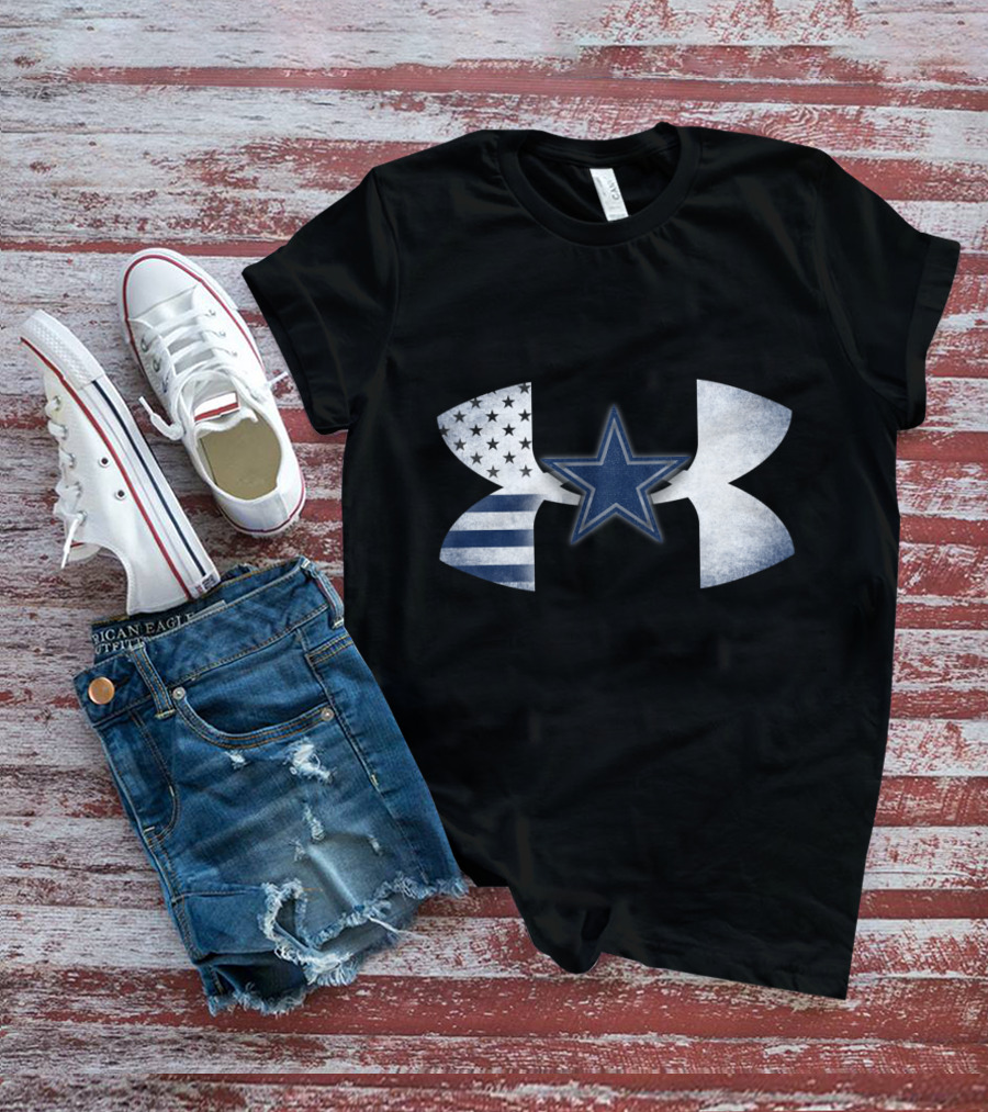 Dallas Cowboys Under Armour American Flag Star T-Shirt