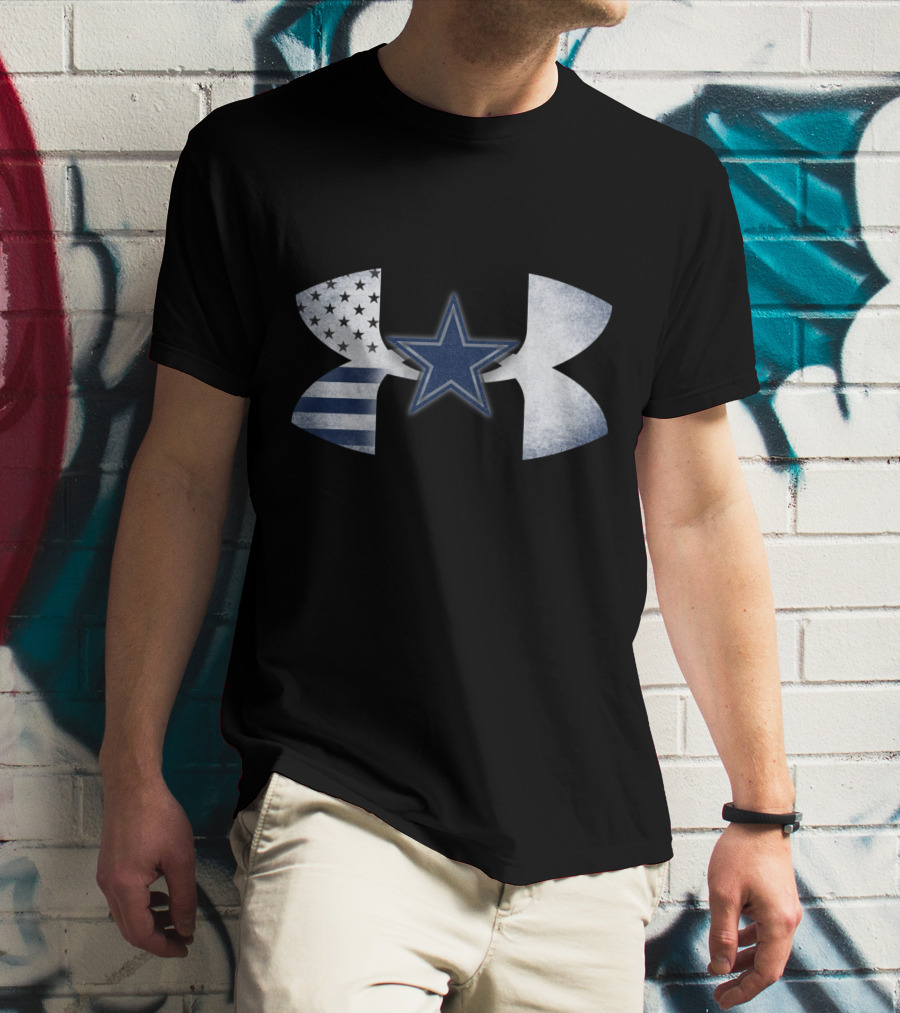 Dallas Cowboys Under Armour American Flag Star T-Shirt