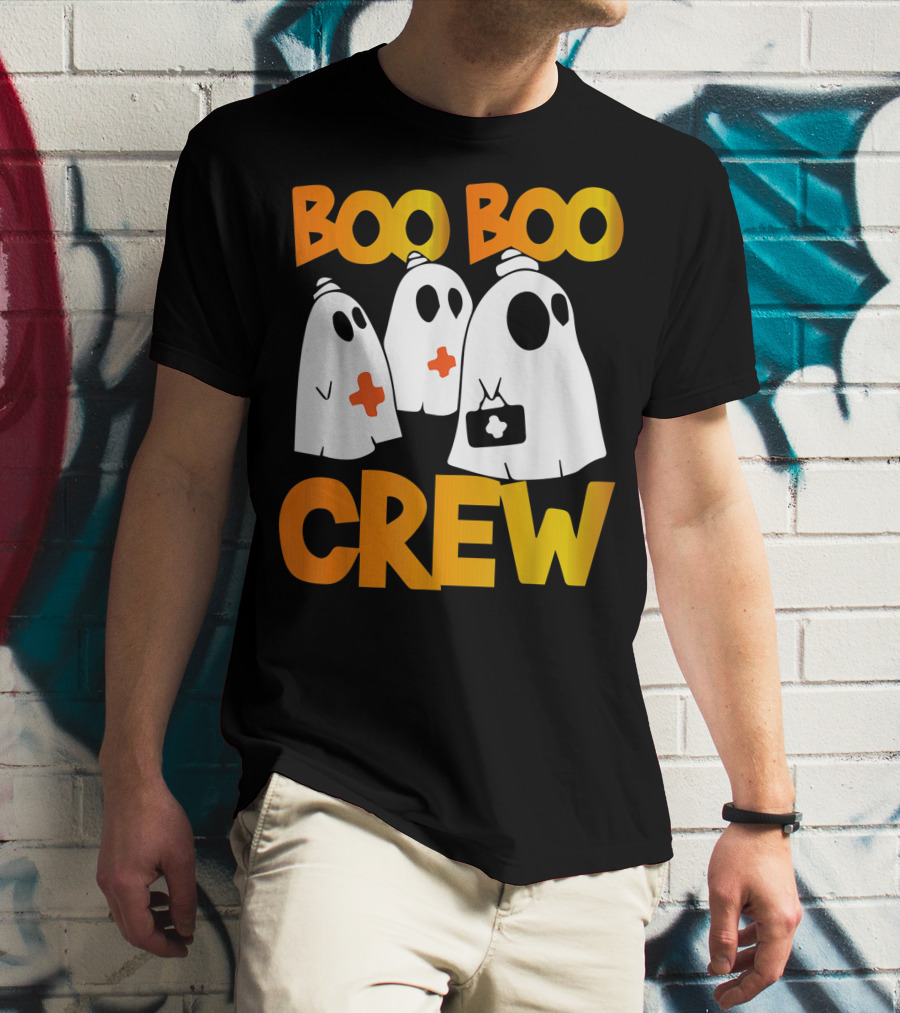 Boo Boo Crew Nurse Ghost Halloween T-Shirt