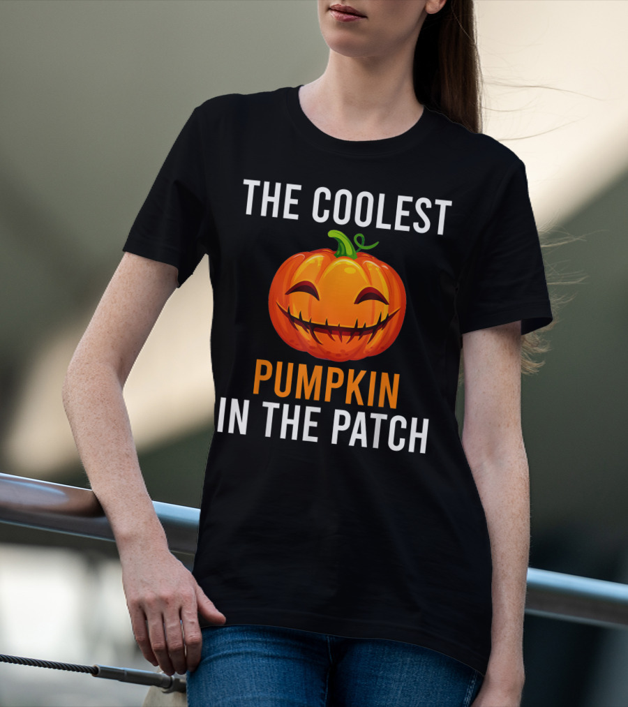 The Coolest Smiling Pumpkin In The Patch T-Shirt