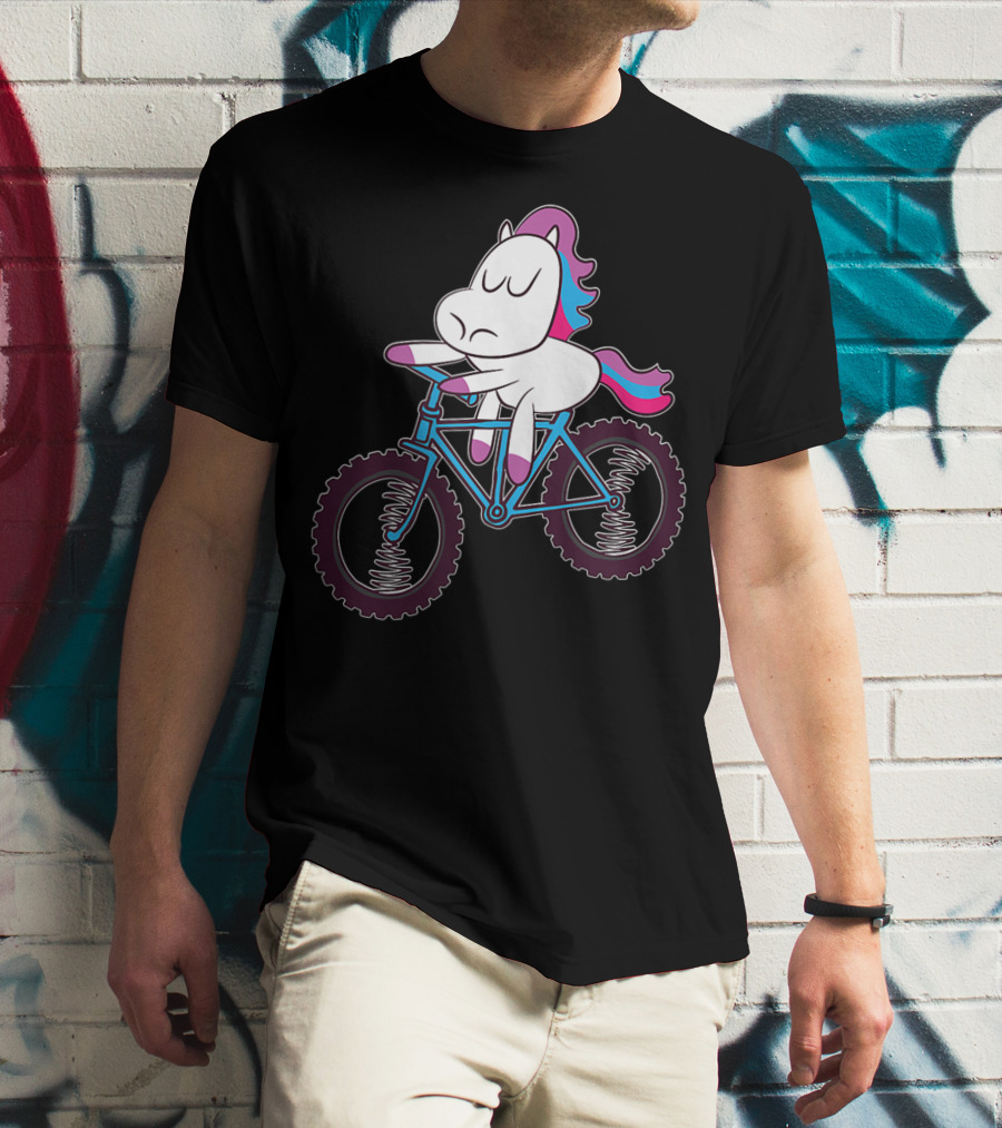 Mountain Bike Unicorn Riding Adventure T-Shirt