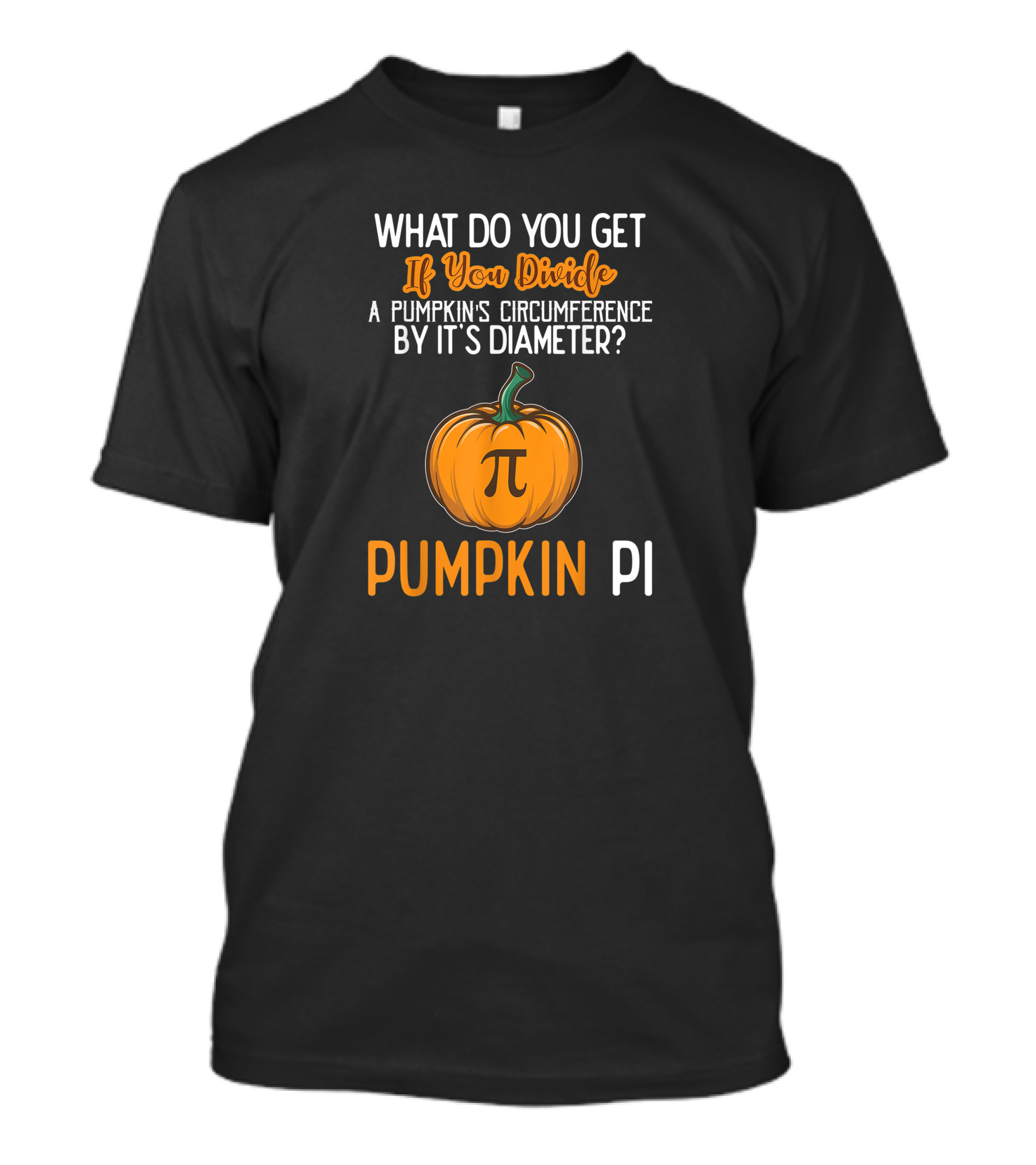 Funny Pumpkin Pi Math Teacher Halloween Costume Joke T-Shirt
