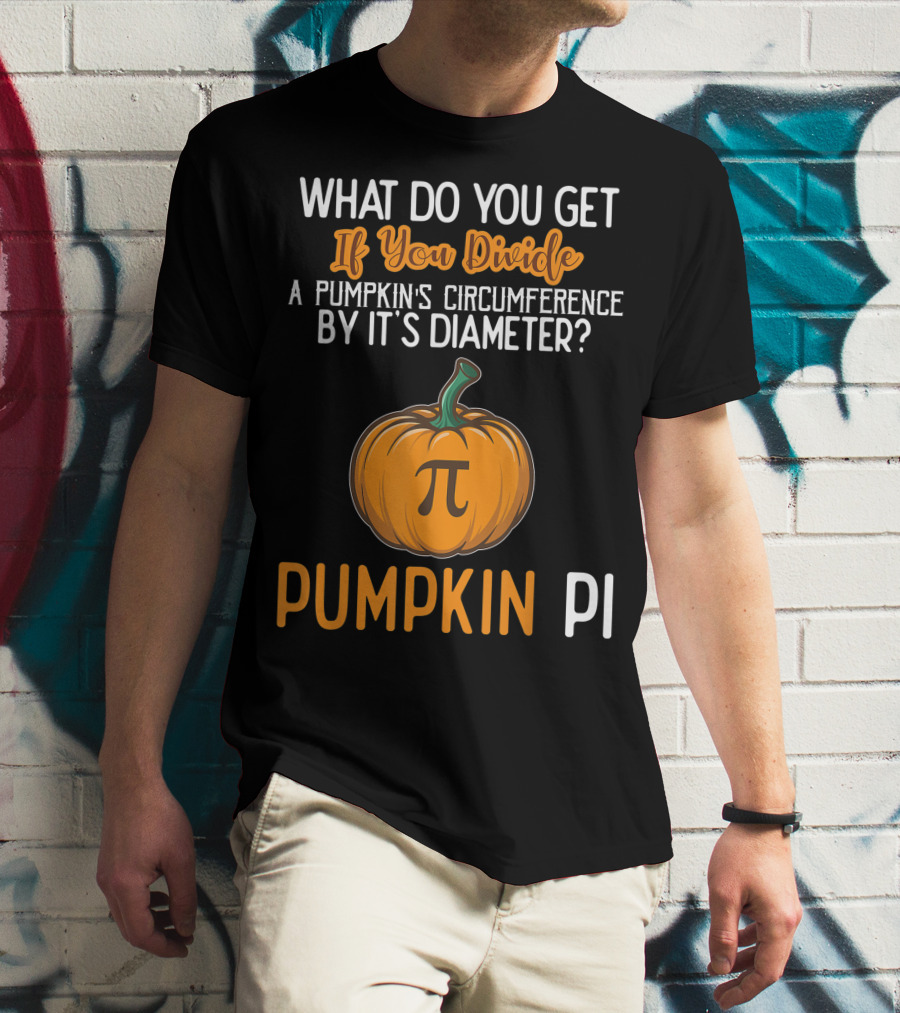 Funny Pumpkin Pi Math Teacher Halloween Costume Joke T-Shirt