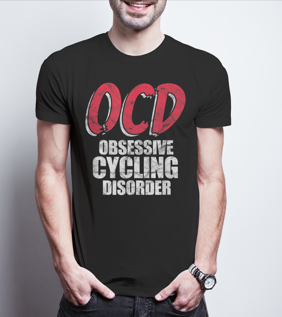 OCD Obsessive Cycling Disorder Funny Bike Cycling Biking Basic T-Shirt