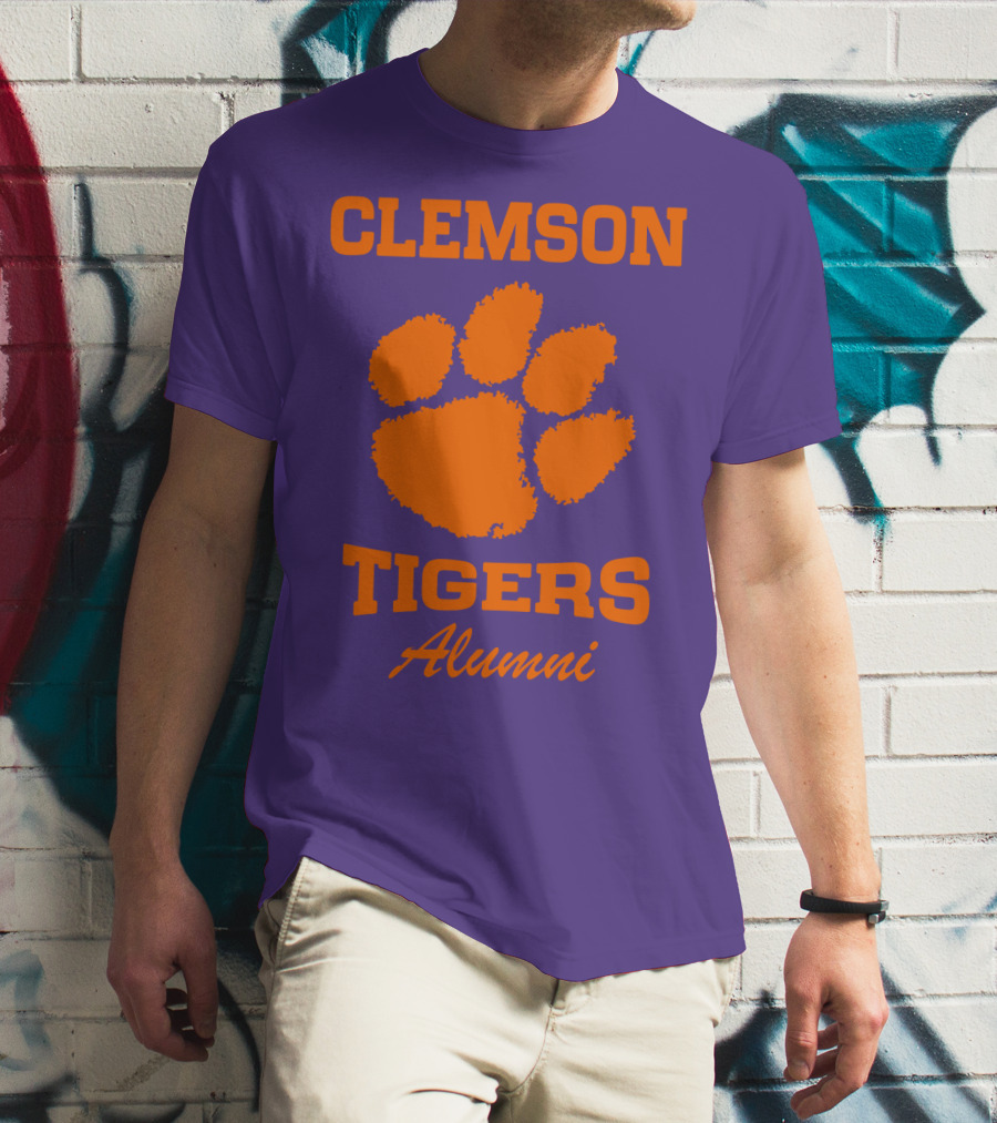 Clemson Tigers Alumni Paw Prints T-Shirt