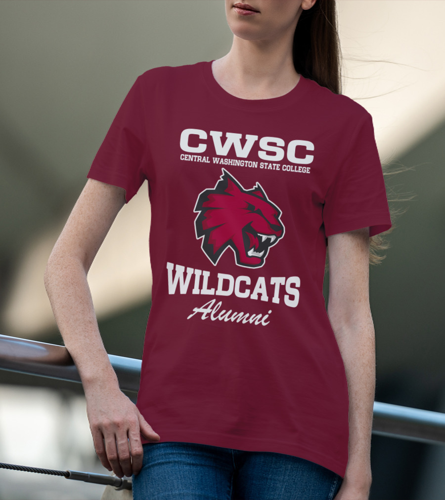 CWSC Central Washington State College Wildcats Alumni T-Shirt