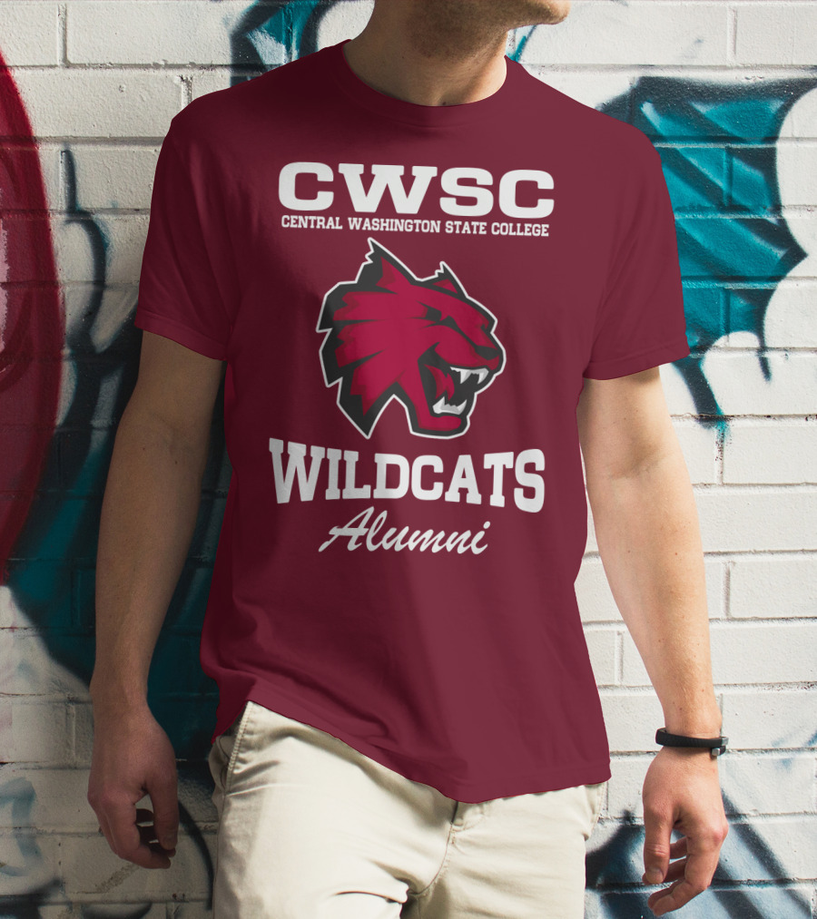 CWSC Central Washington State College Wildcats Alumni T-Shirt