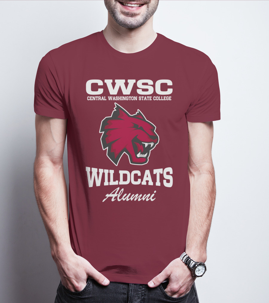 CWSC Central Washington State College Wildcats Alumni T-Shirt