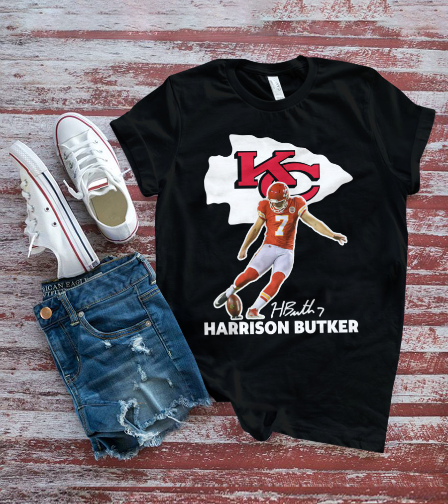 Harrison Butker Kc Chiefs Football Signature Kick T-Shirt