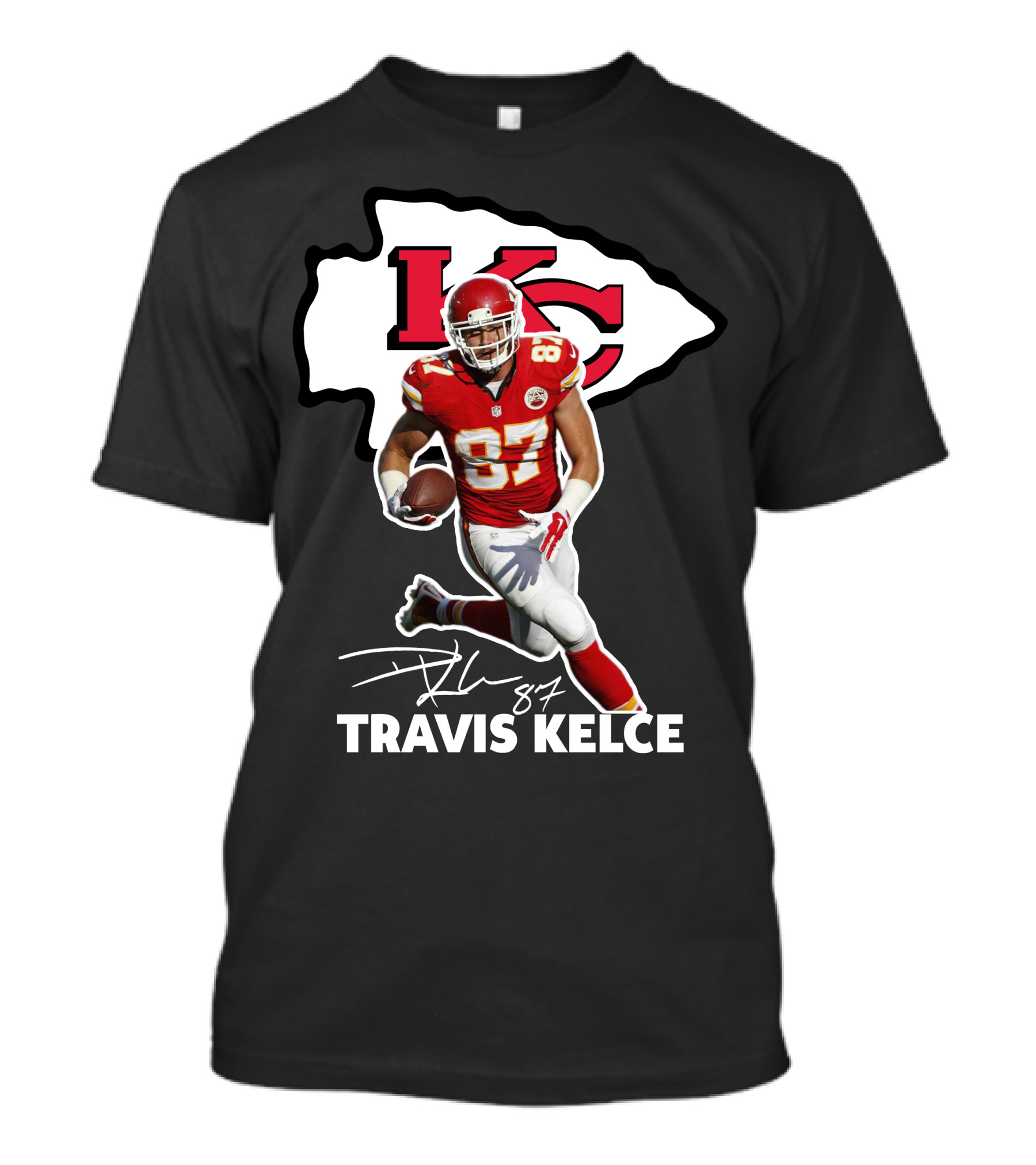 Travis Kelce 87 Kansas City Chiefs Football T-Shirt