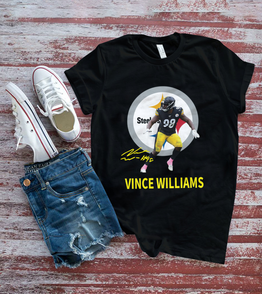 Vince Williams Pittsburgh Steelers 98 Signature Edition T-Shirt
