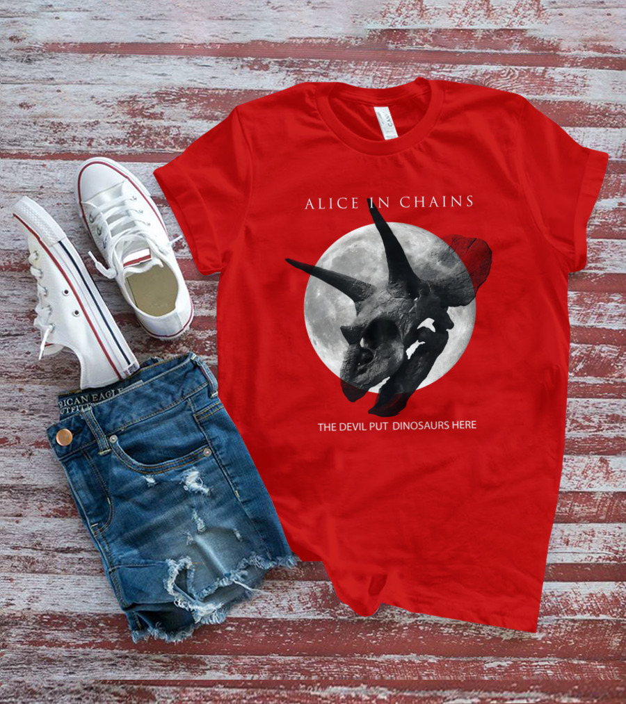 Alice In Chains The Devil Put Dinosaurs Here T-Shirt