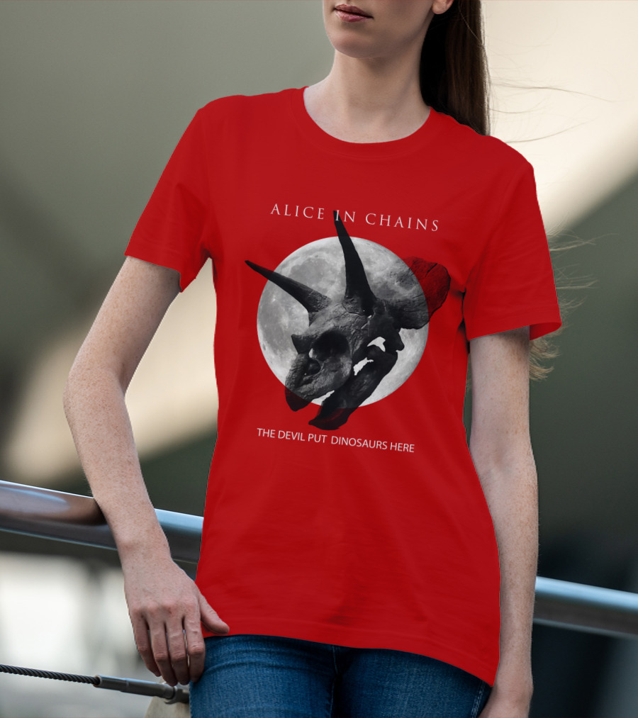Alice In Chains The Devil Put Dinosaurs Here T-Shirt