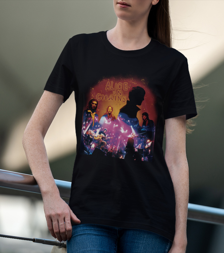 Alice In Chains Aic 17 Live Concert Silhouettes T-Shirt