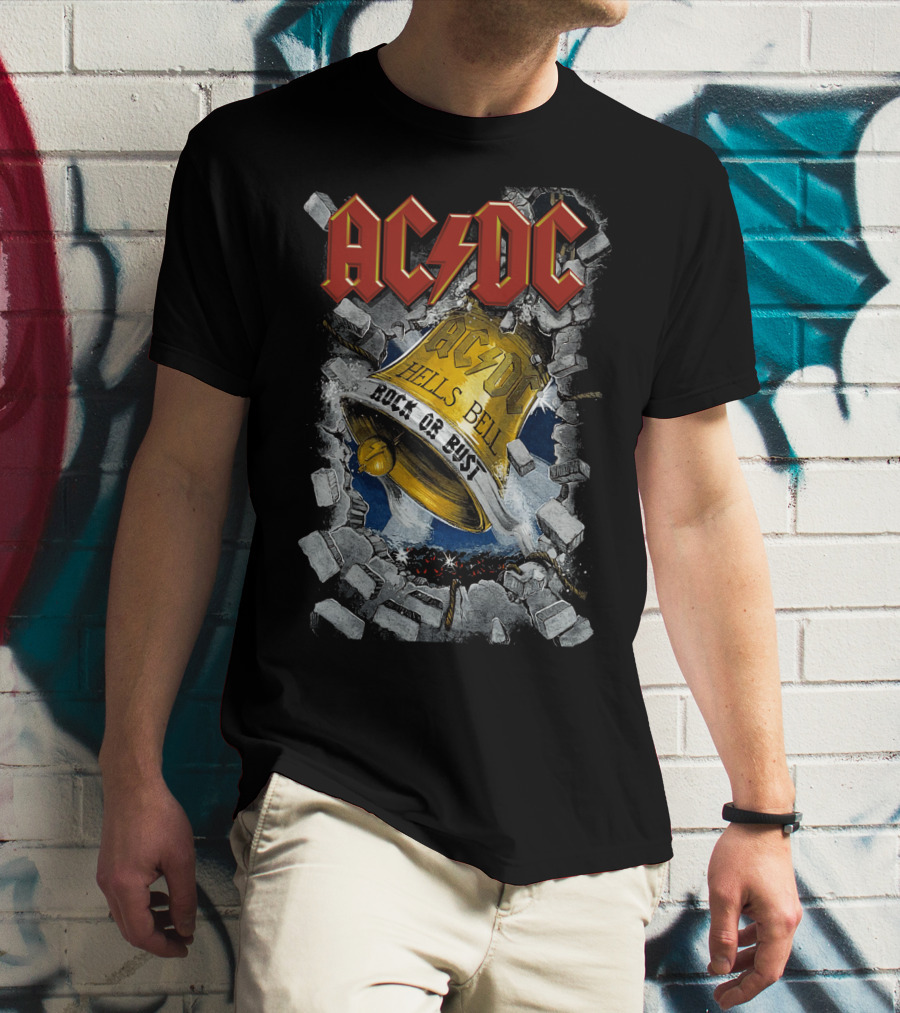 Acdc Hells Bells Rock Or Bust T-Shirt