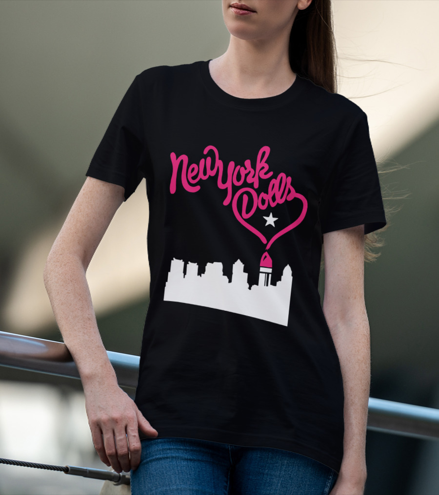New York Dolls Skyline Star Retro Style T-Shirt