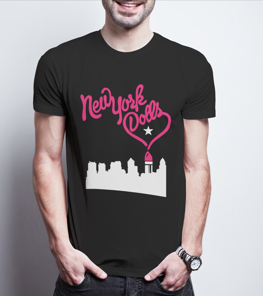 New York Dolls Skyline Star Retro Style T-Shirt