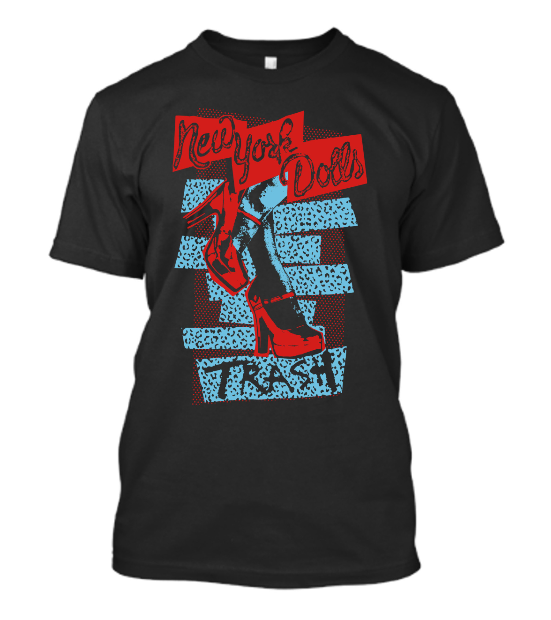 New York Dolls Trash High Heels Graphic Nyd T-Shirt