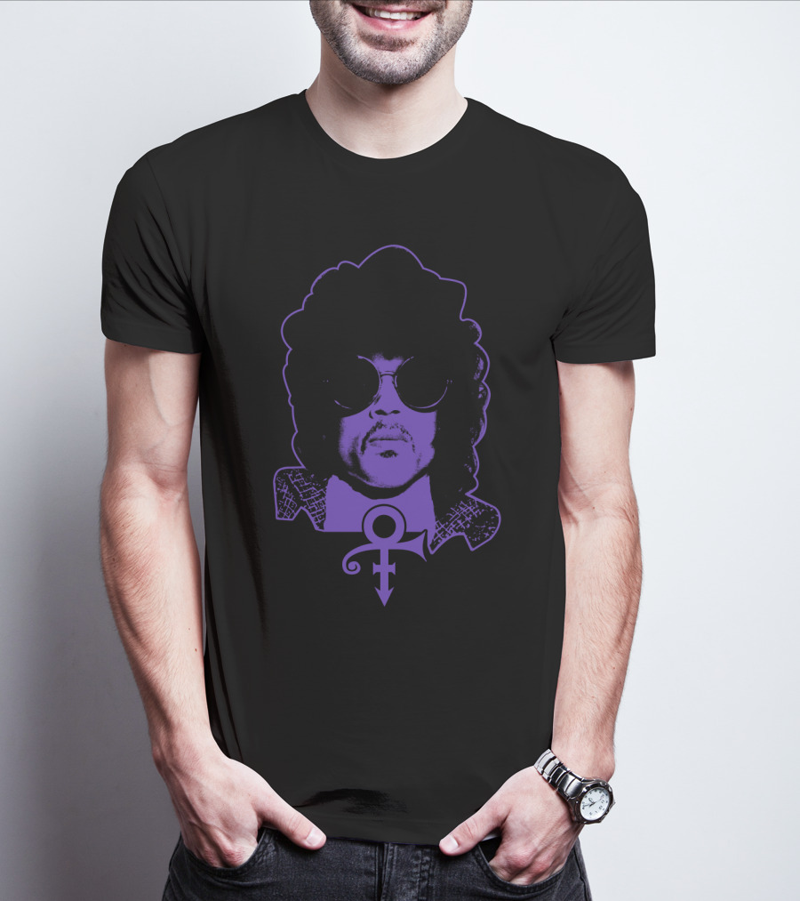 Pr 23 Purple Iconic Symbol And Portrait T-Shirt