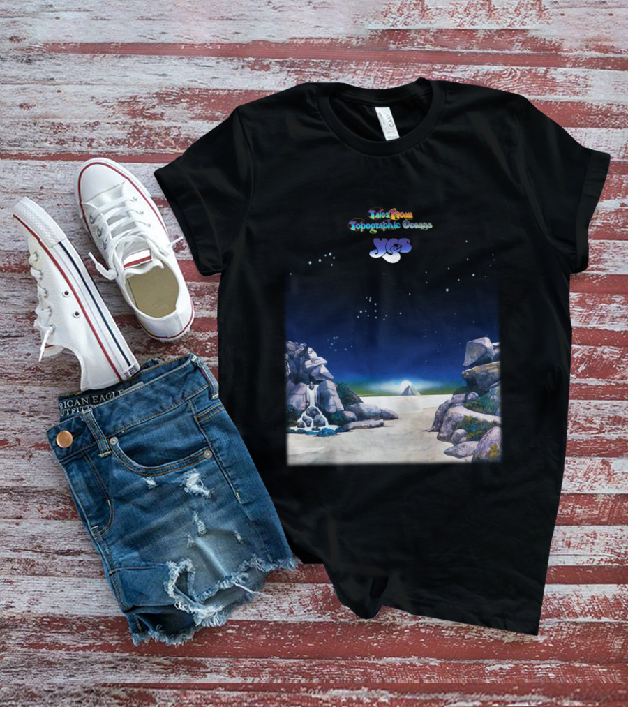 Tales From Topographic Oceans Yes Album Art Scenic Landscape T-Shirt