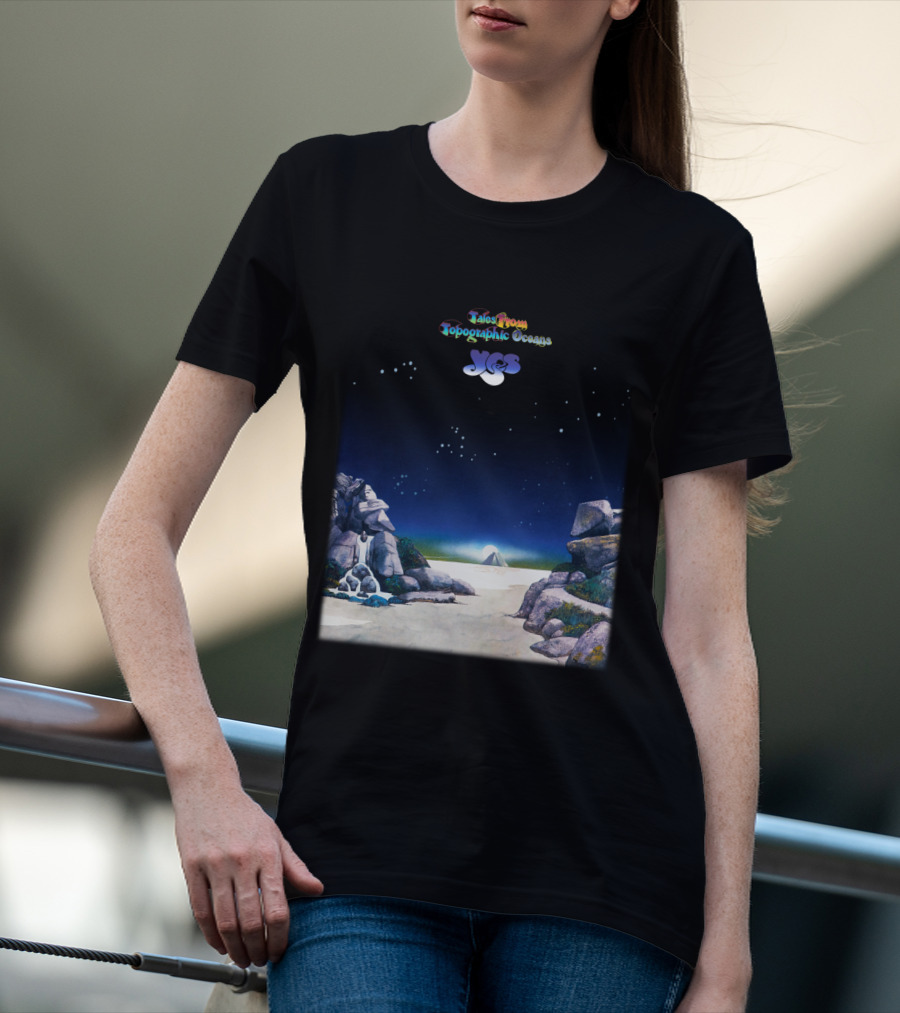 Tales From Topographic Oceans Yes Album Art Scenic Landscape T-Shirt