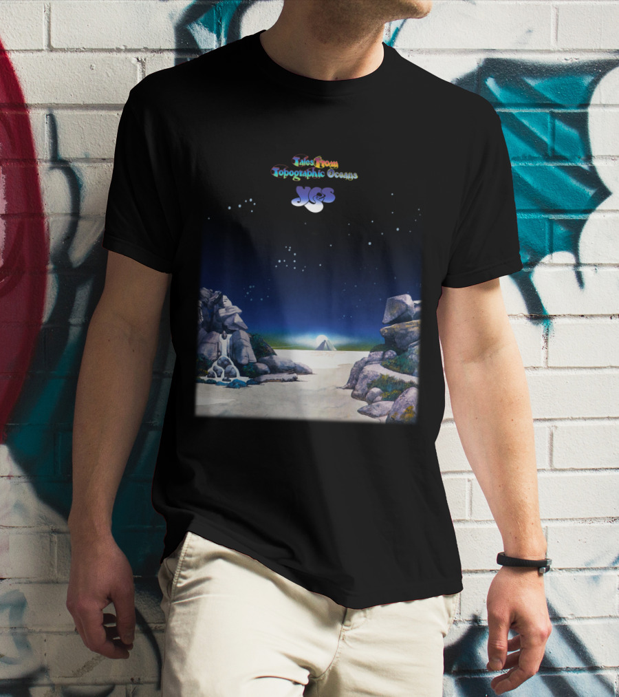 Tales From Topographic Oceans Yes Album Art Scenic Landscape T-Shirt