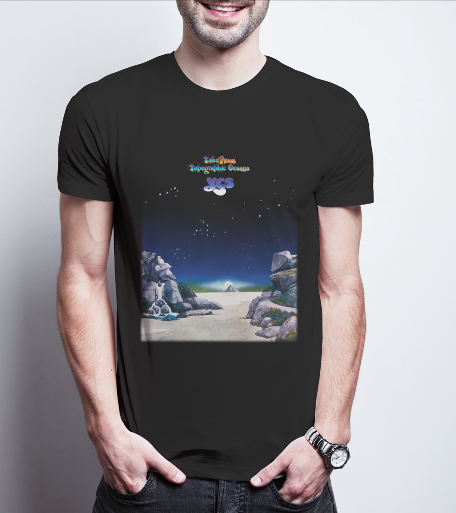 Tales From Topographic Oceans Yes Album Art Scenic Landscape T-Shirt