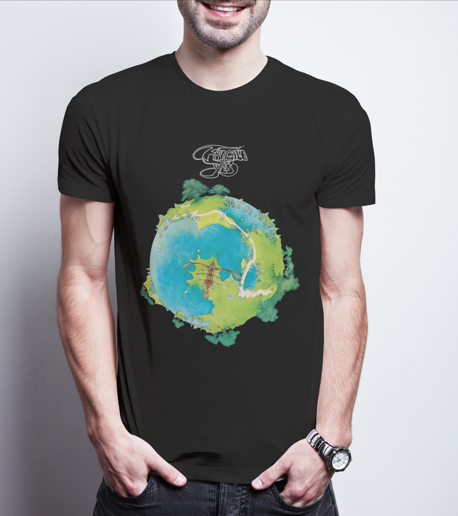 Fragile Yes Album Cover Artwork Vintage 1971 Classic Rock T-Shirt