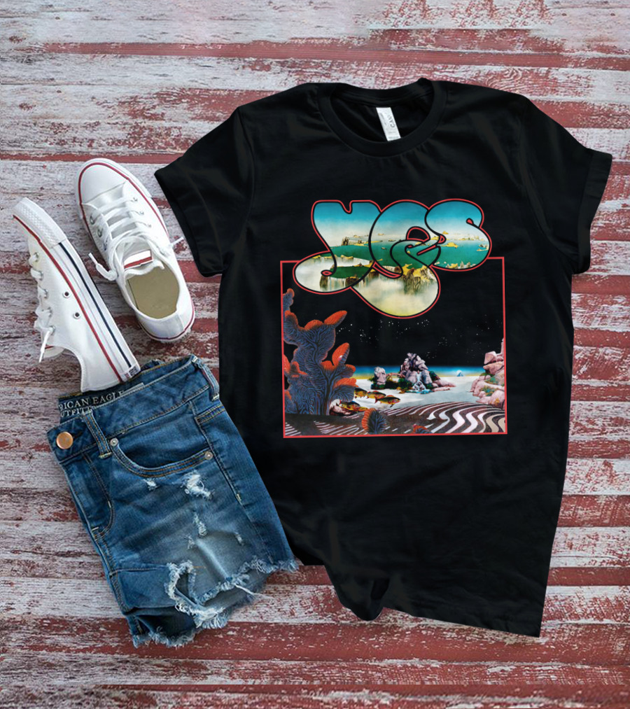 Yes Roger Dean Classic Album Art Ocean Landscape T-Shirt