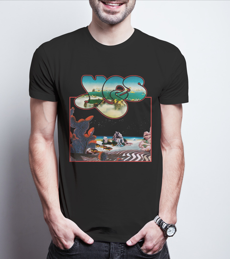 Yes Roger Dean Classic Album Art Ocean Landscape T-Shirt