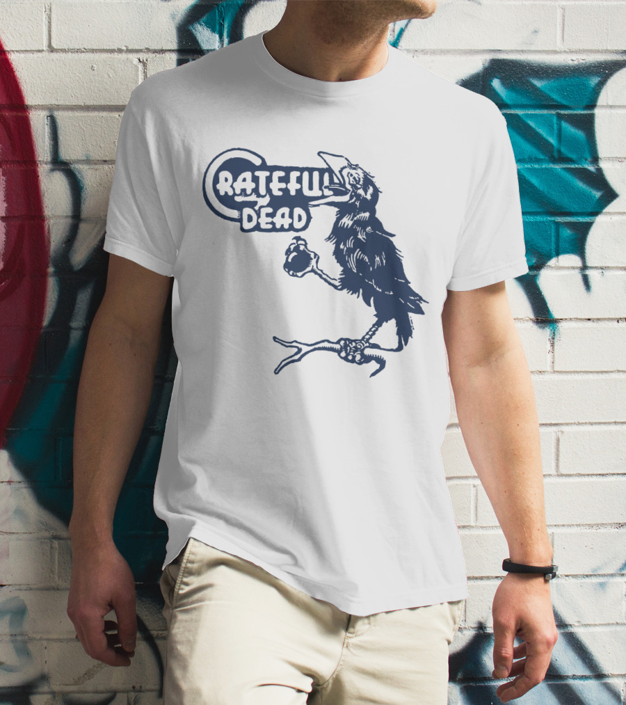 Grateful Dead Crow Holding Heart T-Shirt