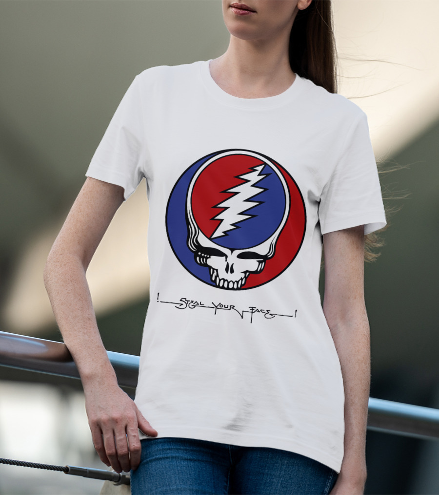 Gd Steal Your Face Skull T-Shirt