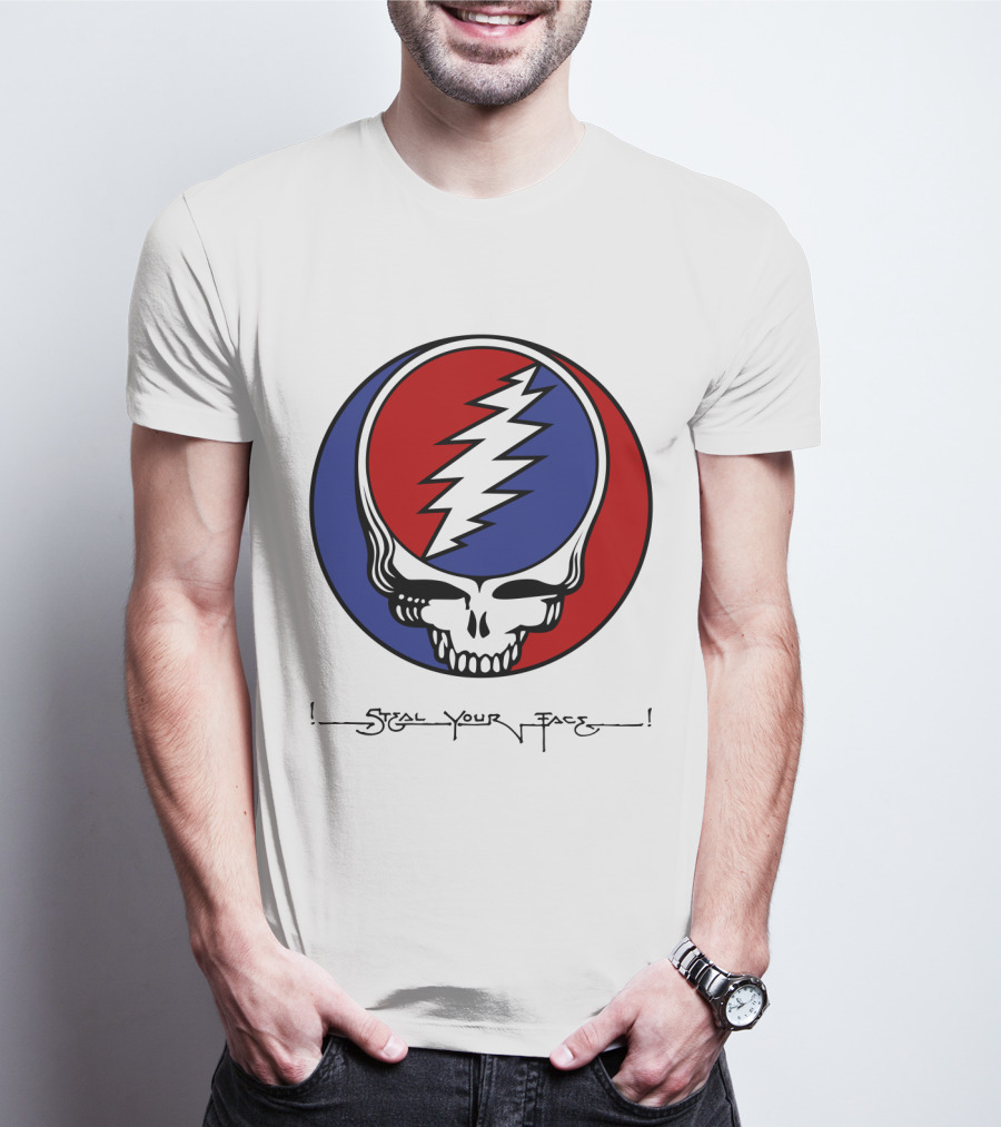 Gd Steal Your Face Skull T-Shirt