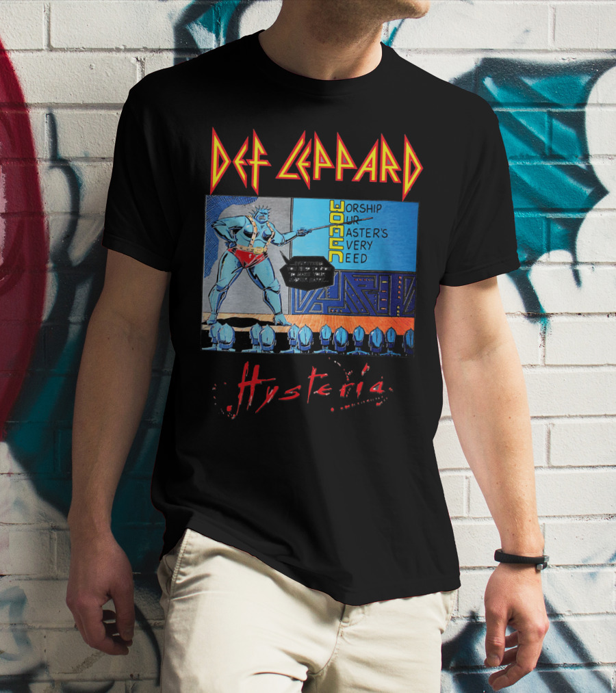 Def Leppard Hysteria Worship Woman Master's Need T-Shirt