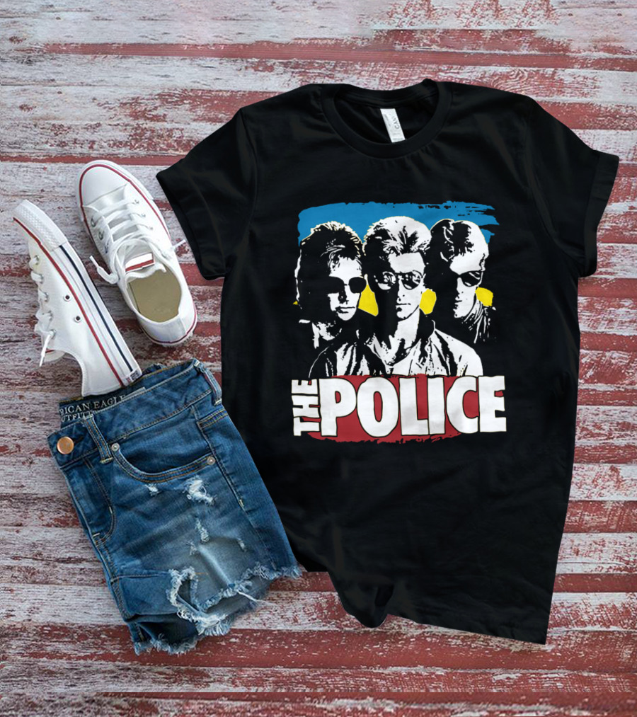 The Police Band Retro Style Silhouette T-Shirt