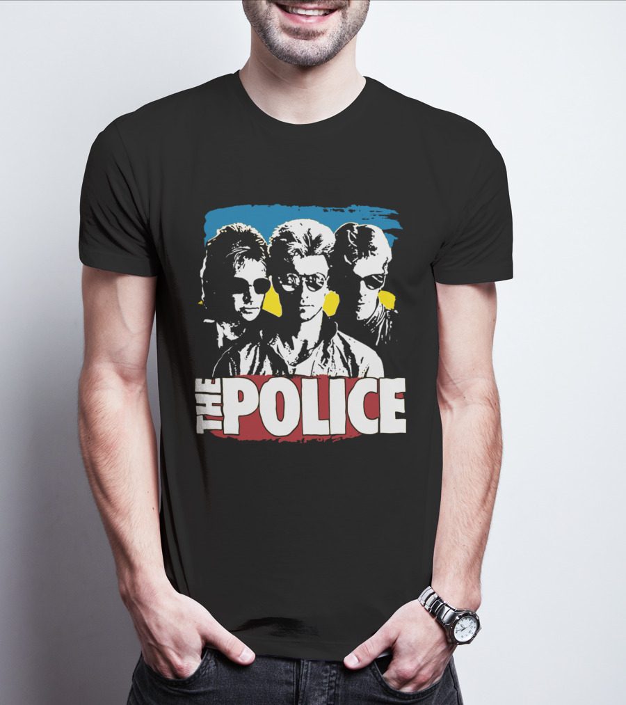 The Police Band Retro Style Silhouette T-Shirt