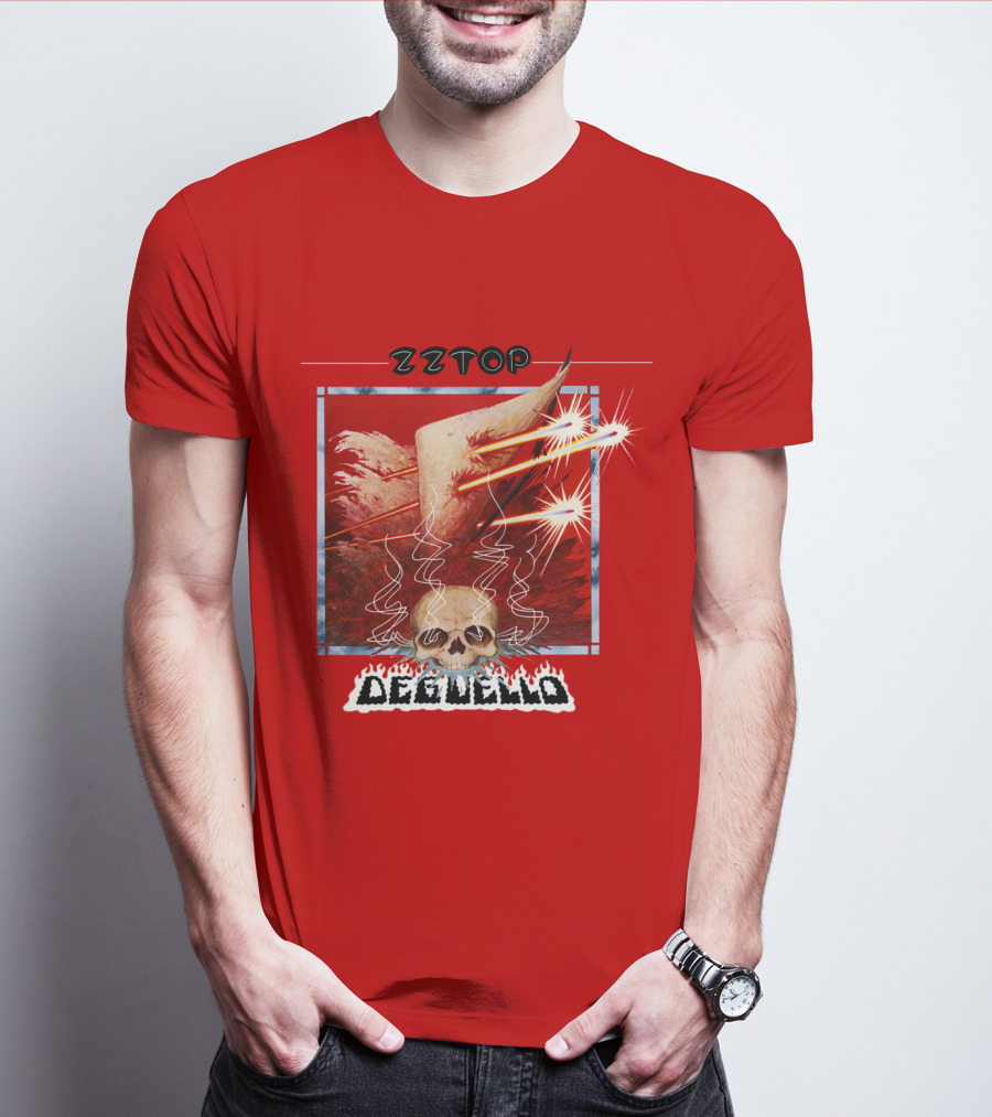 Zz Top Deguello Album Cover Skull Art T-Shirt