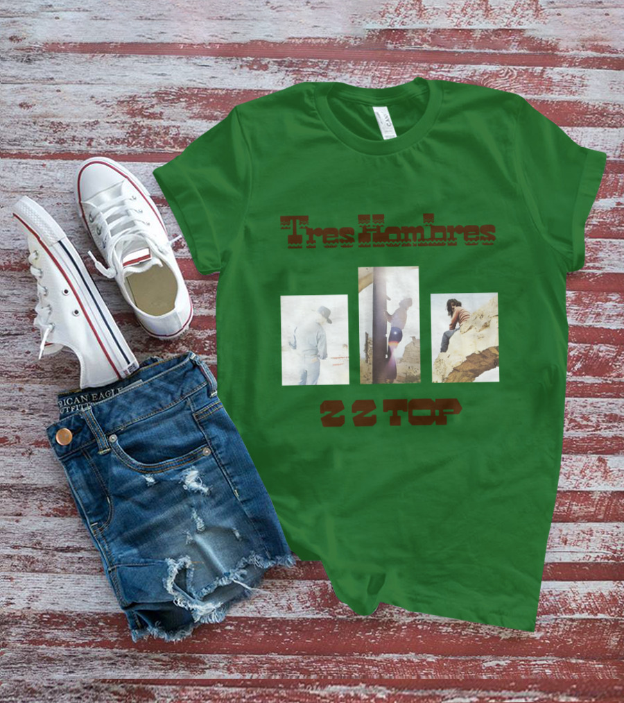 Tres Hombres Zz Top Vintage Album Cover T-Shirt