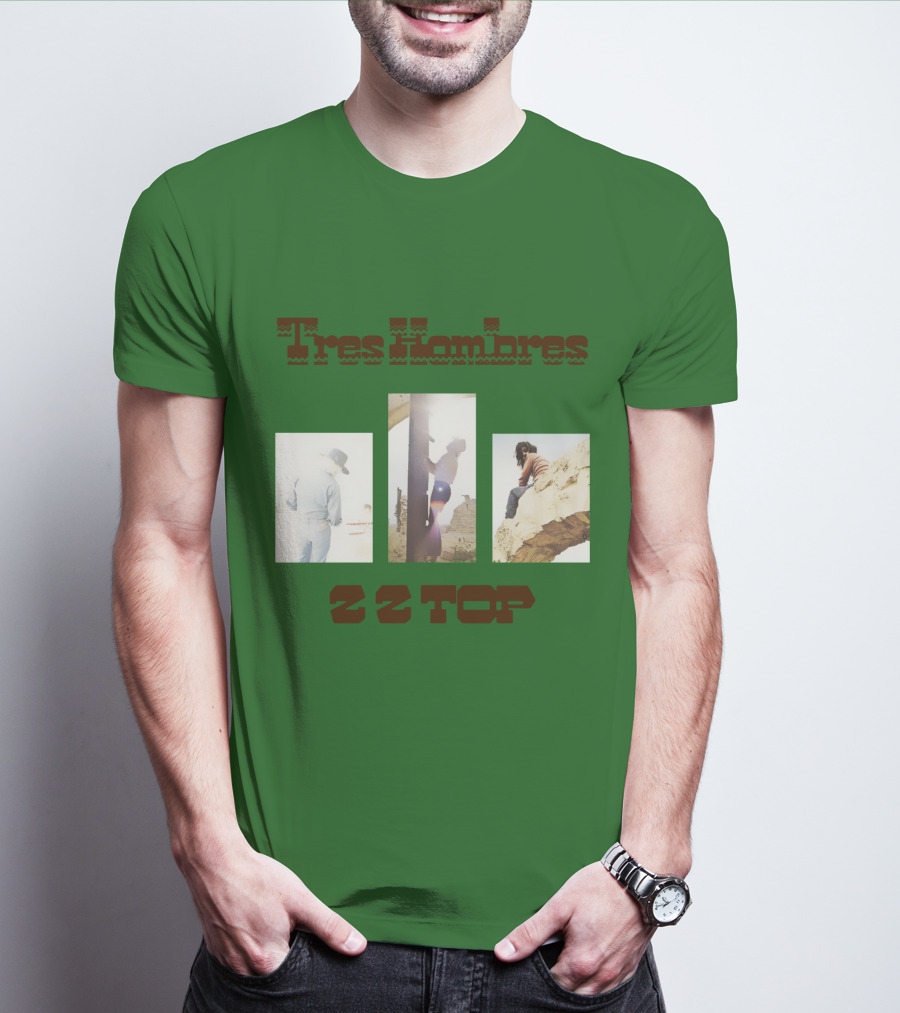 Tres Hombres Zz Top Vintage Album Cover T-Shirt