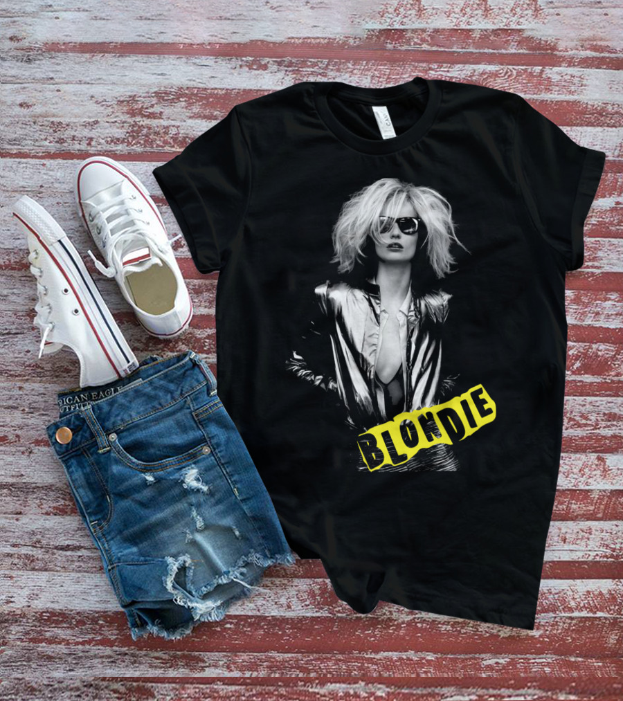 Blondie Silver Jacket And Sunglasses Iconic T-Shirt