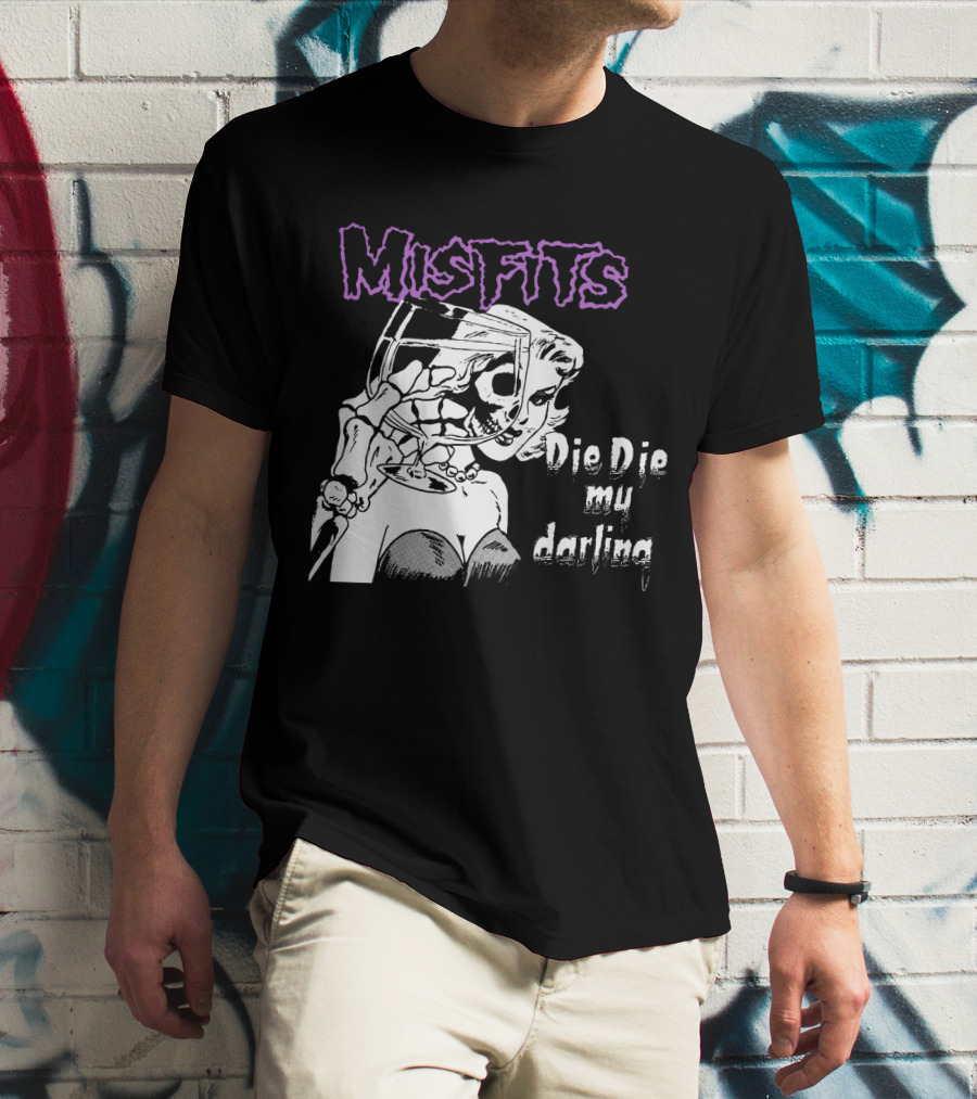 Misfits Die Die My Darling Vintage Comic Style Artwork T-Shirt