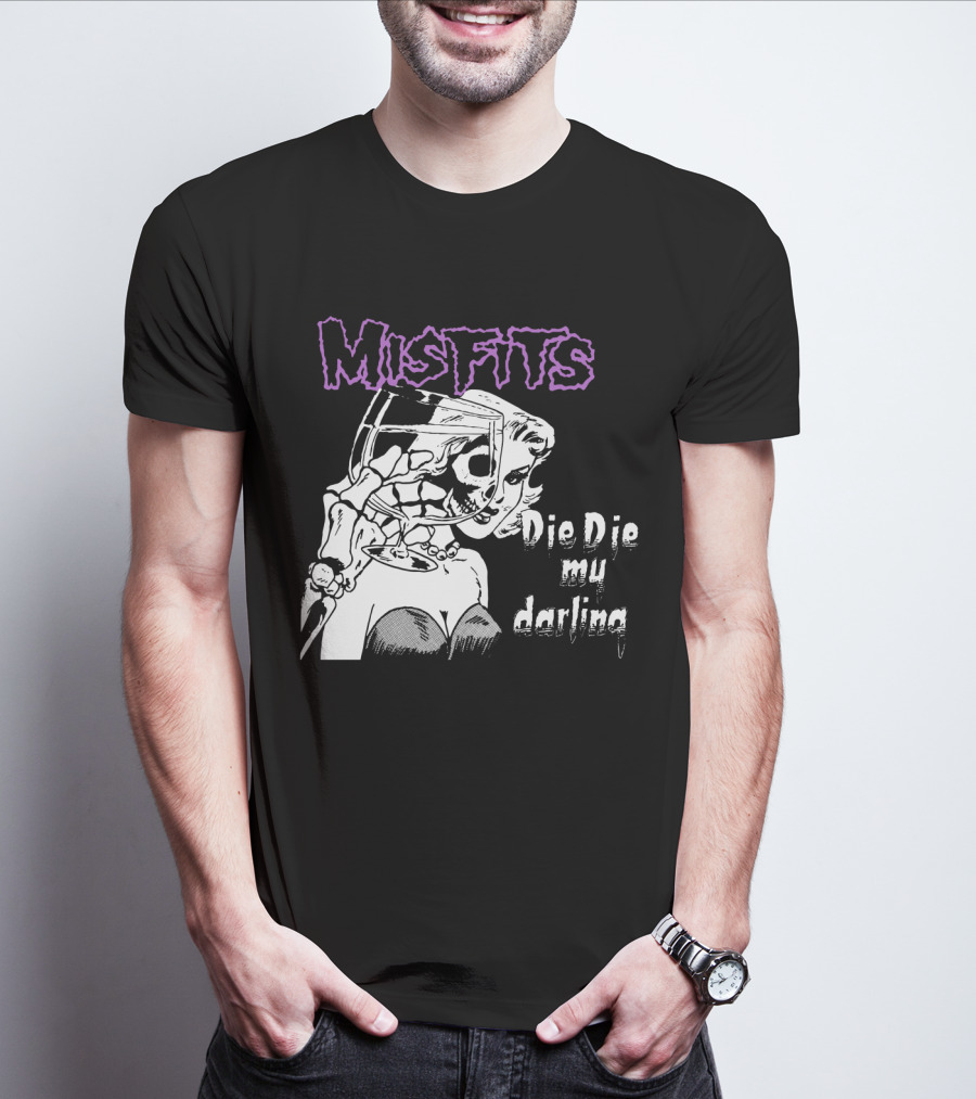 Misfits Die Die My Darling Vintage Comic Style Artwork T-Shirt