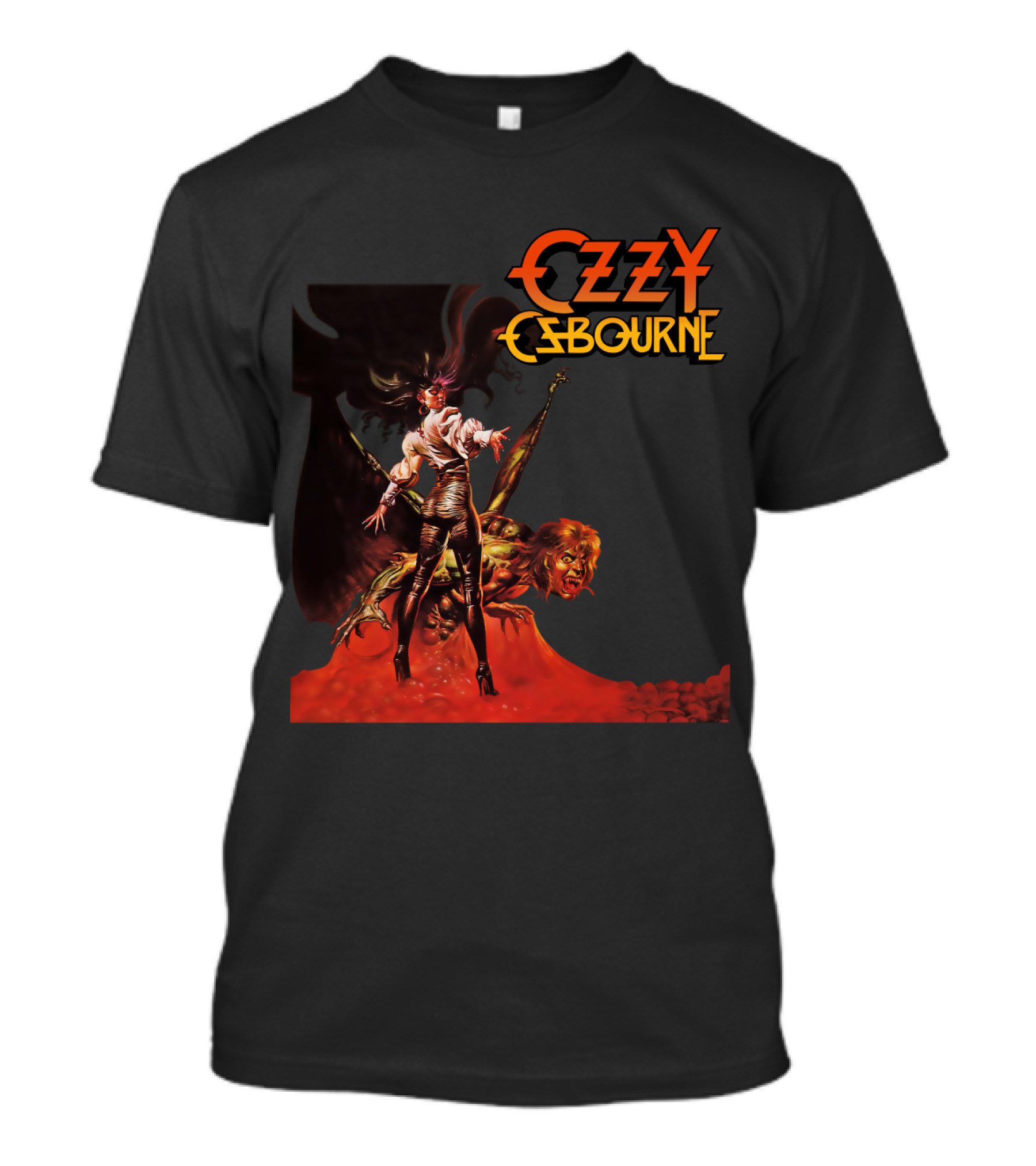 Ozzy Osbourne Bark At The Moon Retro Metal Art T-Shirt