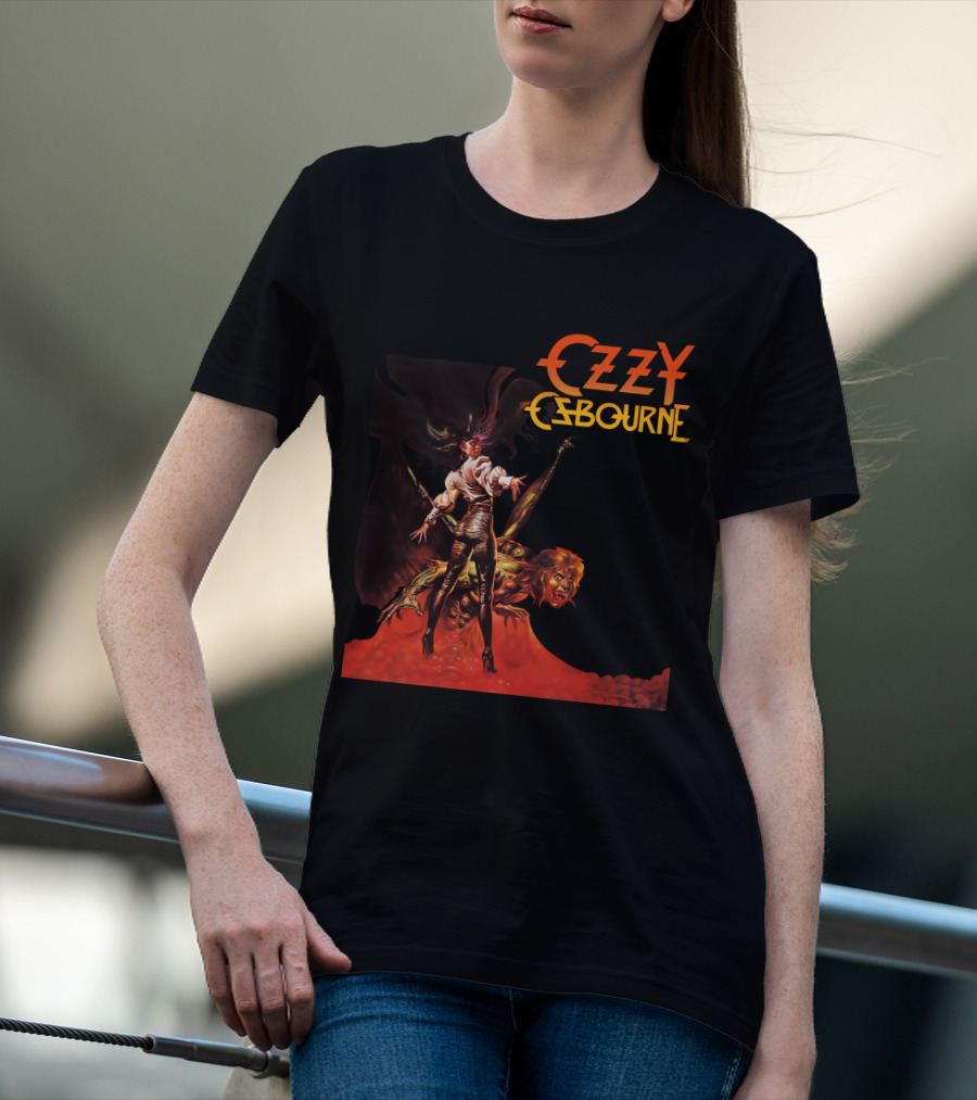 Ozzy Osbourne Bark At The Moon Retro Metal Art T-Shirt