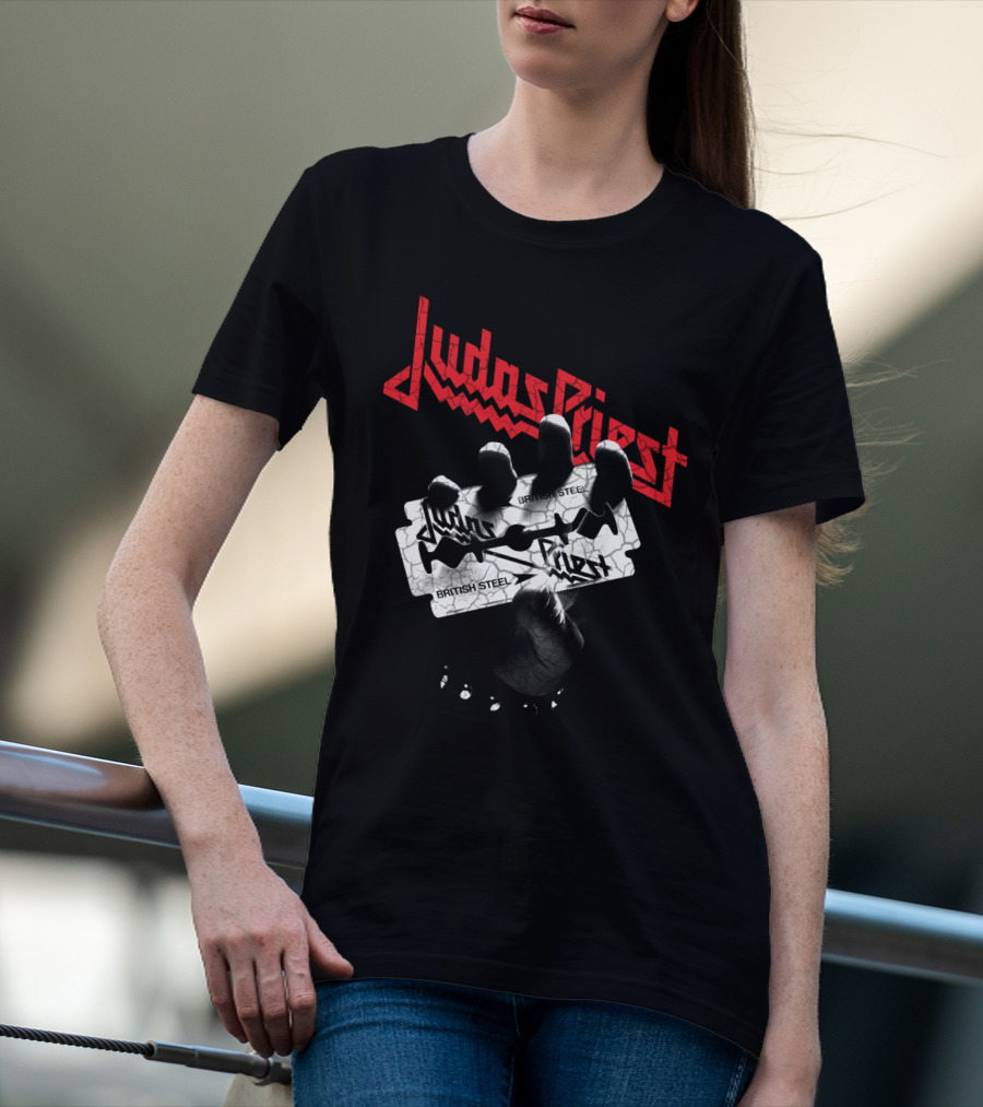 Judas Priest British Steel Razor Blade T-Shirt