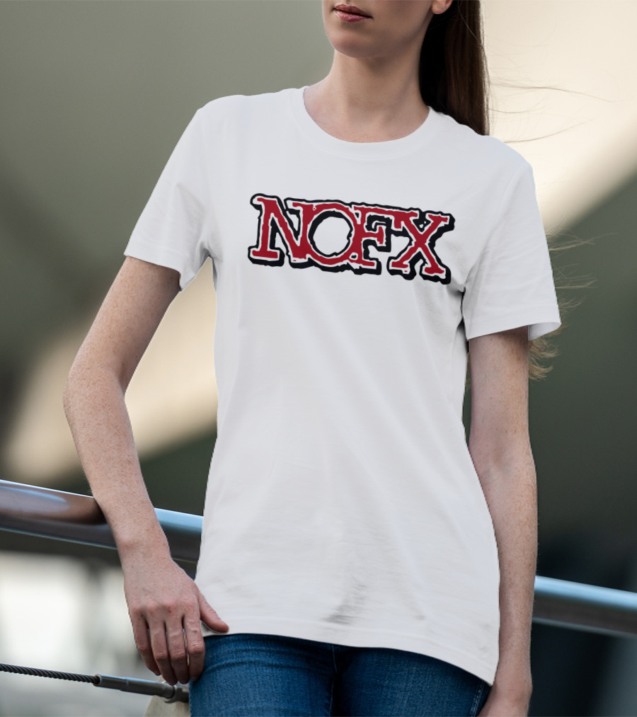 Nofx Band Logo Bold Red Outline T-Shirt