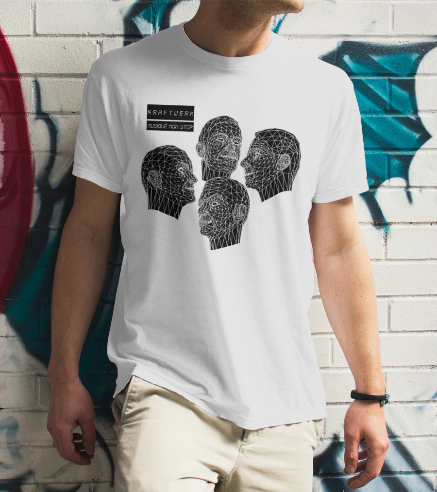 Kraftwerk Musique Non Stop Geometric Faces T-Shirt