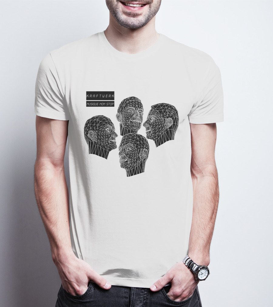 Kraftwerk Musique Non Stop Geometric Faces T-Shirt